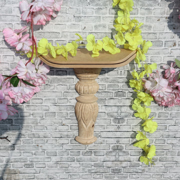 Aishvaryam Rajwadi Cornice Shelf with Handcarved Log